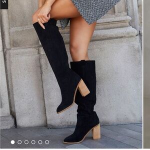 Knee High Suede Boots